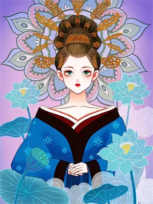冬雪落肩上